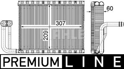 BEHR MAHLE AE 104 000P Evaporator Bmw F10 F07 F12 F13 F06 F01 Premıum Lıne 9383679