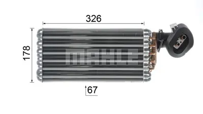 BEHR MAHLE AE 32 000P Evaporator Sl-Class R129 92>01 A1298300358