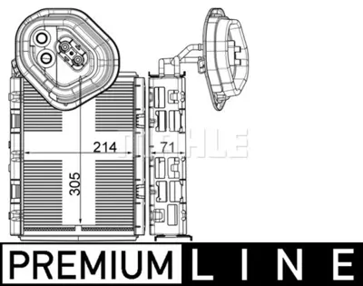 BEHR MAHLE AE 4 000P Evaporatormb S-Class (W222) A2228300103