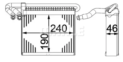 BEHR MAHLE AE 70 000P Evaporator Focus Iıı 11>19 C-Max 11>17 DV6119850AA