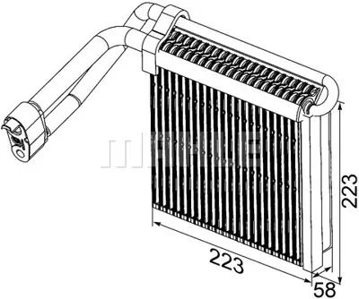 BEHR MAHLE AE 96 000P Evaporatorford Focus Iı Lhd 8M5H19850AB