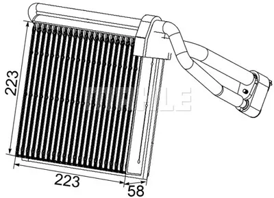 BEHR MAHLE AE 96 000P Evaporatorford Focus Iı Lhd 8M5H19850AB