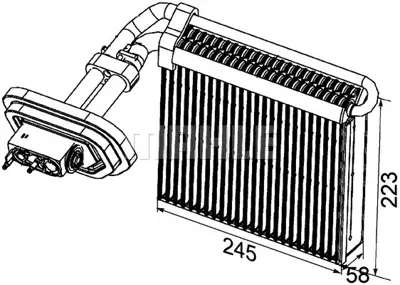 BEHR MAHLE AE 99 000P Kalorıfer Evaporators  Mondeo Iv 07>14 C-Max 10>15 6G9119860CB
