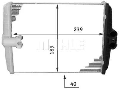 BEHR MAHLE AH 107 000P Kalorıfer Radyatoru W210 97>02 W220 00>05 C215 99>06 R170 00>04 C208 97>02 A208 98>02 A2108300661