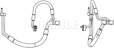 BEHR MAHLE AP 117 000P Klıma Borusu Fıesta 02>08 1.6 Tdcı  Fusıon 02>14 1.6 Tdcı 5S6H19D850BD