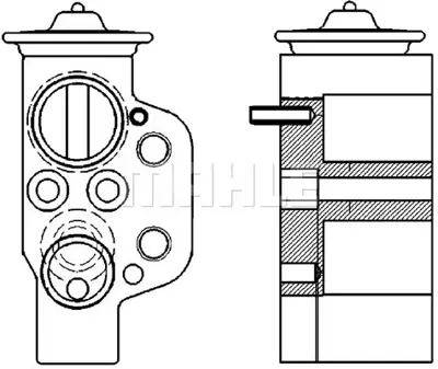 BEHR MAHLE AVE 115 000P Genlesme Valfı Klıma A4 08>12 A5 08>11 Q5 09>12 8K0820679B