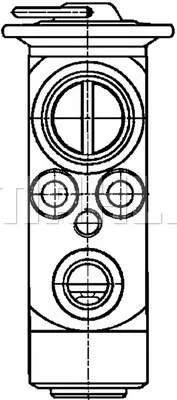 BEHR MAHLE AVE 57 000P Expansion Valve And Orifice Tubebmw 7 (E65) 9178314