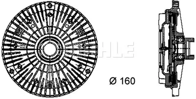 BEHR MAHLE CFC 55 000P Radiator Fan Clutchbmw 7 (E38) 7500339