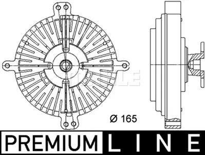 BEHR MAHLE CFC 60 000P Radiator Fan Clutchmb Sl/S-Cl. (R107/W126) A1162001122