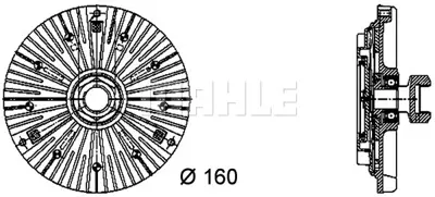 BEHR MAHLE CFC 70 000P 8mv376732-441 Fan Termiği Bmw E36 325td 325tds E39 525td 525tds E38 725 Tds 2246042