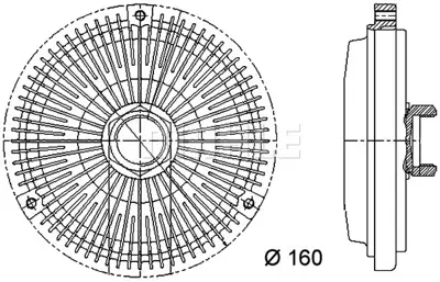 BEHR MAHLE CFC 76 000P 8mv376733-011 Fan Termiği W124-W202-W210-W208 M111 1993-2000 Cfc 76 000p A1112000422
