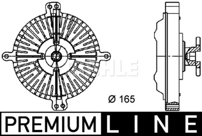 BEHR MAHLE CFC 81 000P Radiator Fan Clutchmb Sl (R107) A1162000522