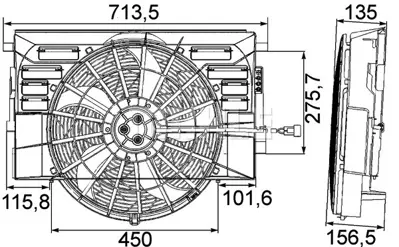 BEHR MAHLE CFF 217 000P Klıma Fan Motoru PZU000020