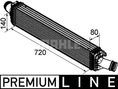 BEHR MAHLE CI 169 000P 8ml376746-181 Turbo Radyatörü Intercooler Audı A4-A5-A6-A7-A8-Q5 2.7tdı-3.0tdı 08 720x134x76 Al-Pl-B 8K0145805E