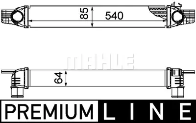 BEHR MAHLE CI 194 000P 8ml376746-531 Turbo Radyatörü Intercooler Fıorıno 1.3dmtj-Bıpper 1.4hdi-Nemo 1.3hdi-1.4hdi 08 540x82 384L7 51790623