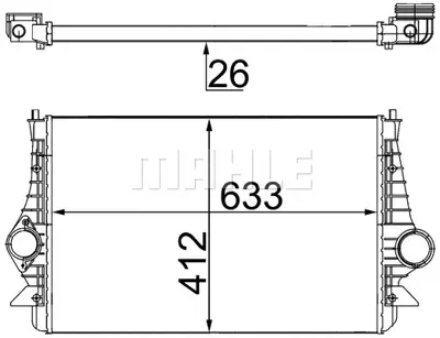 BEHR MAHLE CI 197 000S Charge Air Coolerford Galaxy 1.9 Tdı 7M3145804