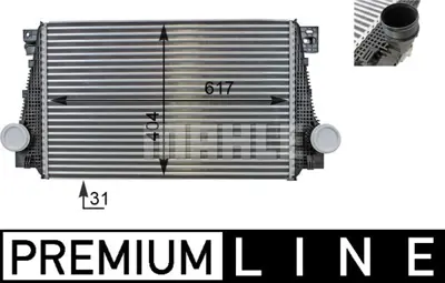 BEHR MAHLE CI 29 000P Turbo Radyatoru Amarok 10> 2.0tdı Cnea Csha 2H0145804C