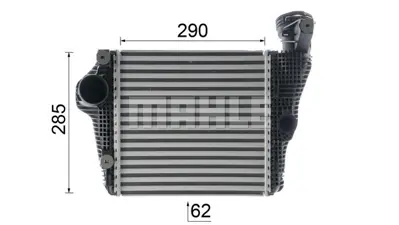 BEHR MAHLE CI 334 000P Turbo Radyatoru Intercooler Sag Porsche Macan 15> 95B145804B