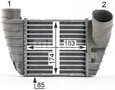 BEHR MAHLE CI 526 000P Charge Air Cooleraudı S3,Tt / Seat Leon I 8L9145806B