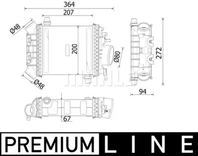 BEHR MAHLE CI 547 000P Turbosarj Radyatoru W205 14> W212 13>16 W213 16> W166 15>18 W222 17> C217 17> A2760900214