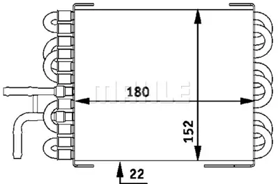 BEHR MAHLE CK 7 000P Fuel Coolermb C-Cl. (W203) A2035010101
