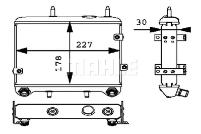 BEHR MAHLE CLC 20 000P Oil Coolermb E-Cl. (W210) A2105000100