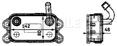 BEHR MAHLE CLC 41 000P 8mo376726-151 Yağ Soğutucu Volvo S60 2.0t 00 S80 2.8t6 3.0 98-06 V70 97-04 Xc90 02 Xc70 S70 97-00 C7 9497225