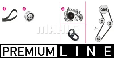 BEHR MAHLE CPK 19 000P Water Pump Kitdacıa,Renault 8200537021