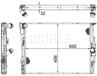 BEHR MAHLE CR 1088 000S Motor Su Radyatoru Oto/Sanz. Bmw E81 E82 E87 E88 E90 E91 E92 E93  X1 E84 Z4 E89 7553111