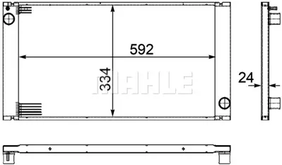 BEHR MAHLE CR 1095 000P 8mk376754-221 Radyatör Mini R56 07 08 09 10 11 R57 07 R55 07 R58 11 R59 12 R60 10 R61 12 2751276