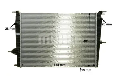 BEHR MAHLE CR 1197 000P Radiatorrenault Fluence 214100067R