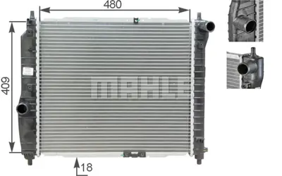 BEHR MAHLE CR 1309 000S Radiatordaewoo /Chev. Aveo/Swıft P96816481