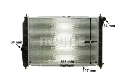 BEHR MAHLE CR 1310 000P Radiatorchev. Aveo 1.4/Dae. Kalos 96536669 P96536525