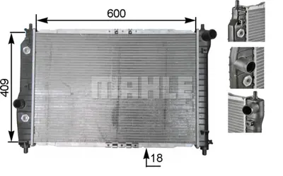 BEHR MAHLE CR 131 000S Radiatordaewoo /Chev. Aveo/Swıft 96887368 P96536526
