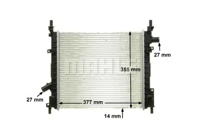 BEHR MAHLE CR 1349 000P Su Radyatoru Ka 1.3 I 96>08 1S5H8K161AA