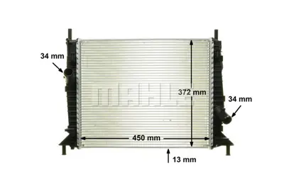 BEHR MAHLE CR 1352 000P Radiatorford Focus Iı / C-Max 3M5H8005PK