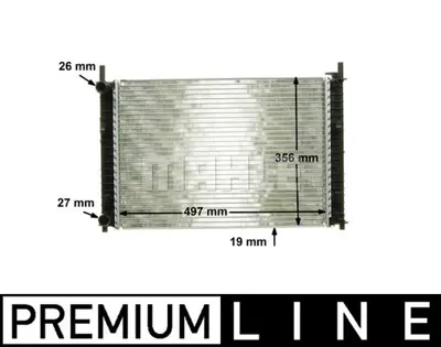 BEHR MAHLE CR 1354 000P Motor Su Radyatoru Fıesta 1,25 16v / 1,4 16v / 1,4tdcı 01>08 Mazda Iı 1,4cd Manuel 4S6H8005EA