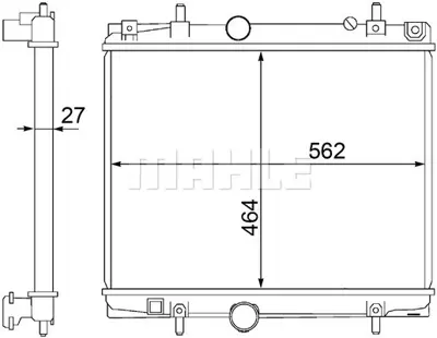 BEHR MAHLE CR 1437 000S Radyator 1331ZZ