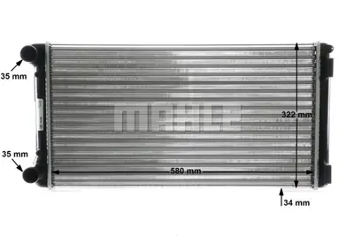 BEHR MAHLE CR 1444 000S 8mk376767-631 Radyatör Punto 1.8-1.9ds-1.9 Jtd 99 580x308x32 46778157