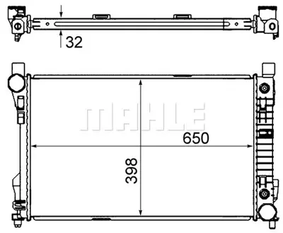 BEHR MAHLE CR 1478 000S Motor Su Radyatoru W203 00>07 Cl203 02>08 S203 01>07 C209 02>09 A209 03>10 R171 04>11 A2035004203