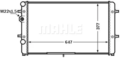 BEHR MAHLE CR 1512 000S Radiatorseat Cordoba Iı 99-02 6K0121253AE