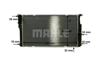 BEHR MAHLE CR 1909 000P Su Radyatörü 8672104