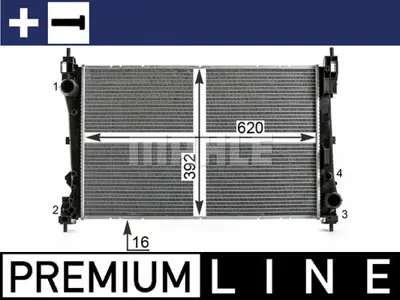 BEHR MAHLE CR 1997 000P Radiatorfıat Mıto 1.3 Jtdm 51936039