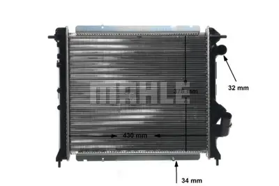 BEHR MAHLE CR 209 000S Radiatorrenault Rapıd 7701352044