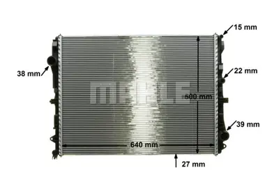 BEHR MAHLE CR 2172 000P Motor Su Radyatoru C257 17> W213 16> W222 13> C217 17> Eqc N293 19> Vıto W447 19> A0995008800