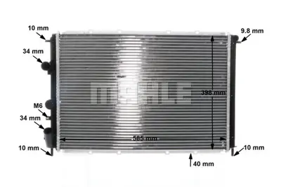 BEHR MAHLE CR 2203 000S Radiatorrenault Megane / Scenıc 7701352606