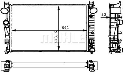 BEHR MAHLE CR 226 000P Radiatormb S-Cl. (W220) A2205000103