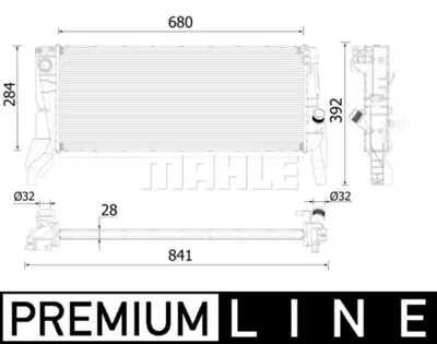 BEHR MAHLE CR 2313 000P Radiatorbmw 1 / 2 / X1 / X2 7617633