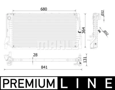 BEHR MAHLE CR 2321 000P Motor Su Radyatoru Premıum Lıne Bmw F40 F45 F46 F48 F39 Mını F60 17117644879 7644879