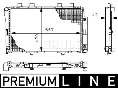 BEHR MAHLE CR 246 000P Radiatormb S-Cl. (W140) A1405002303